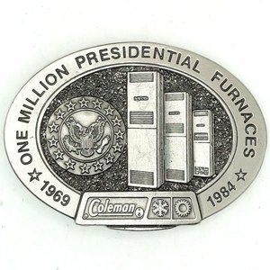 Coleman Furnaces Belt Buckle One Million President